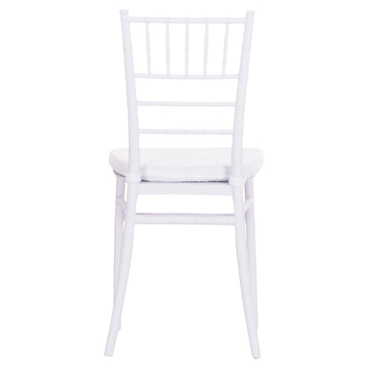CATERING CHAIR TIFFANY WITH CUSHION HM21104 WHITE POLYPROPYLENE 39x47x89Hcm.