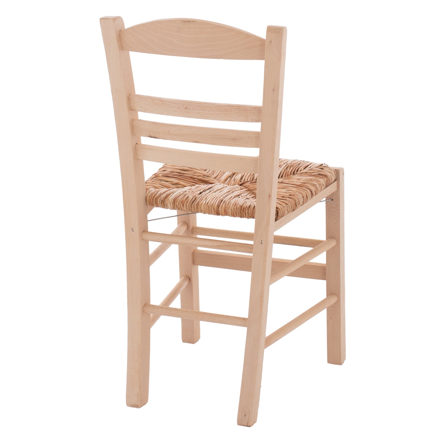 Traditional chair with straw unpainted HM10369.02