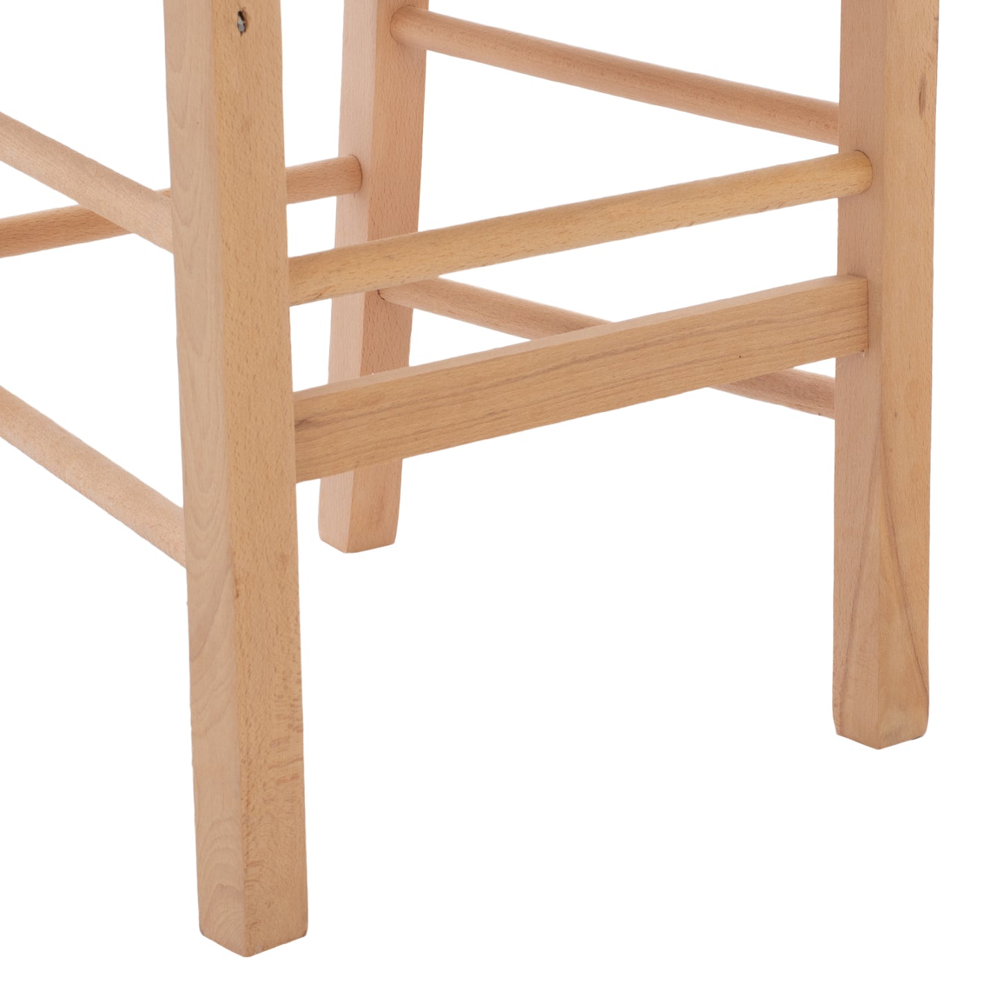 Traditional chair with straw unpainted HM10369.02