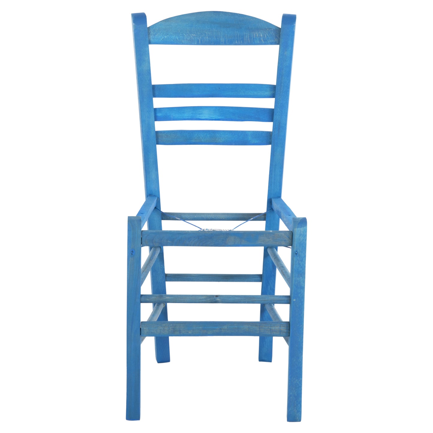TRADITIONAL CHAIR JHETT HM5575.05 BEECH WOOD WITH IMPREGNATION IN BLUE-FRAME ONLY 40x42x87Hcm.