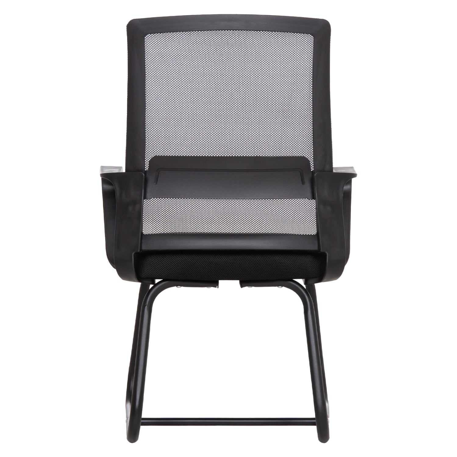 VISITOR'S CHAIR CASTER HM1228.01 METAL-PP-MESH FABRIC-- BLACK 46x52x94Hcm.
