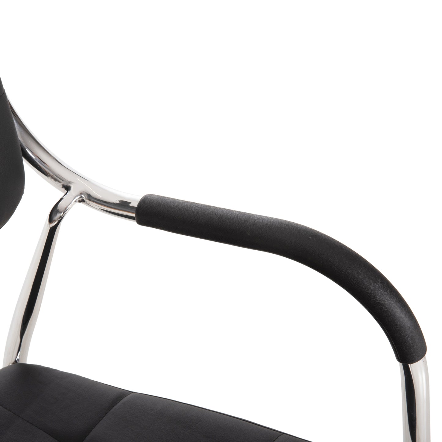 Conference office chair OBERON HM1018.01 Black PU 51x52x86Ηcm