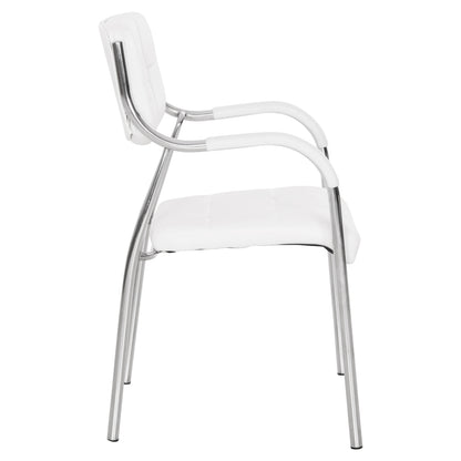 Conference office chair OBERON HM1018.02 White PU 51x52x88Hcm