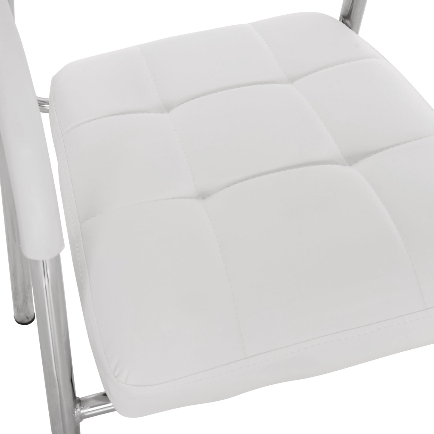 Conference office chair OBERON HM1018.02 White PU 51x52x88Hcm