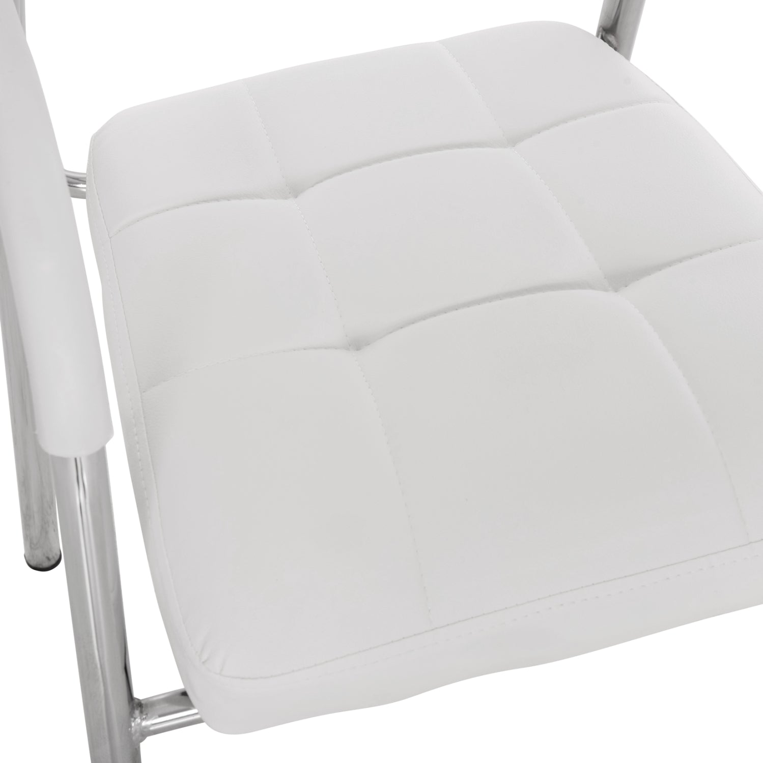 Conference office chair OBERON HM1018.02 White PU 51x52x88Hcm