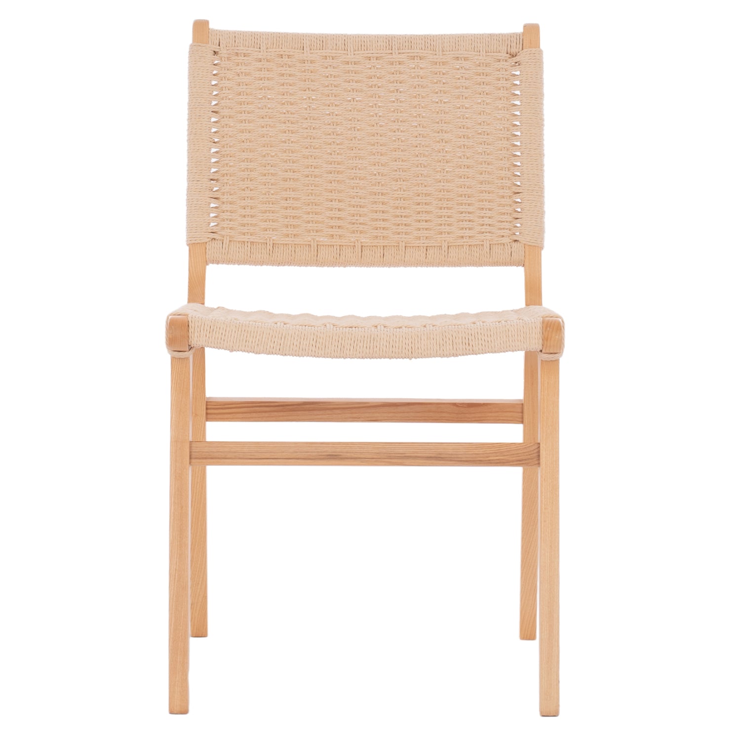 CHAIR HM9330.01 IGNACIO RUBBERWOOD KNITTED NATURAL ROPE 50X60X87H
