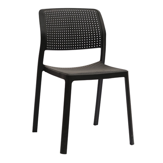 CHAIR OUTDOOR COMFEE HM6101.02 POLYPROPYLENE IN BLACK 41x57x82H cm