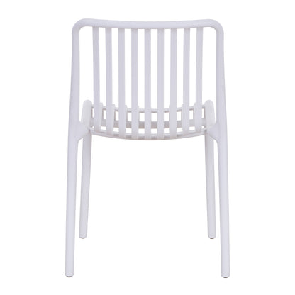 CHAIR OUTDOOR CONVEE HM6104.01 POLYPROPYLENE IN WHITE 48x56x79Hcm.
