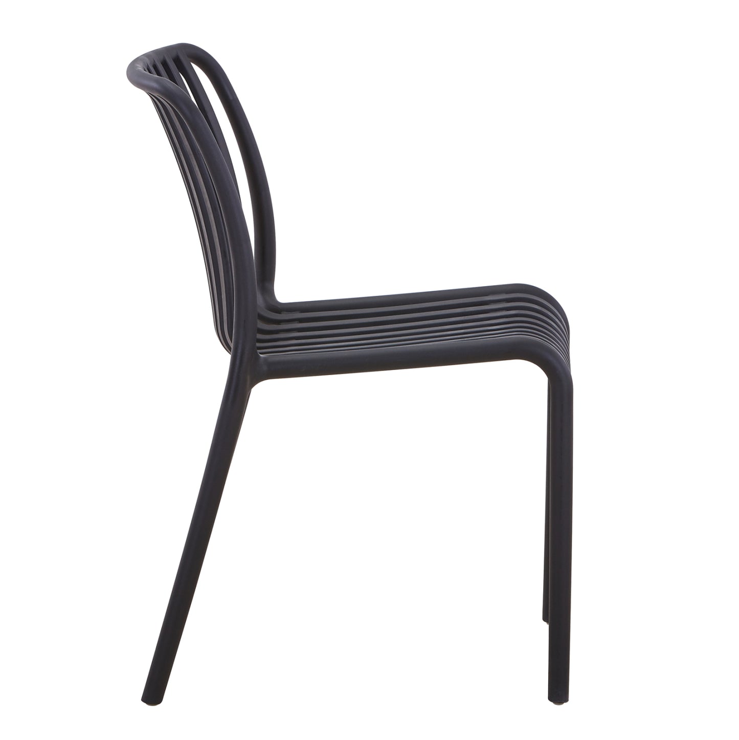 CHAIR OUTDOOR CONVEE HM6104.02 POLYPROPYLENE IN BLACK 48x56x79Hcm.
