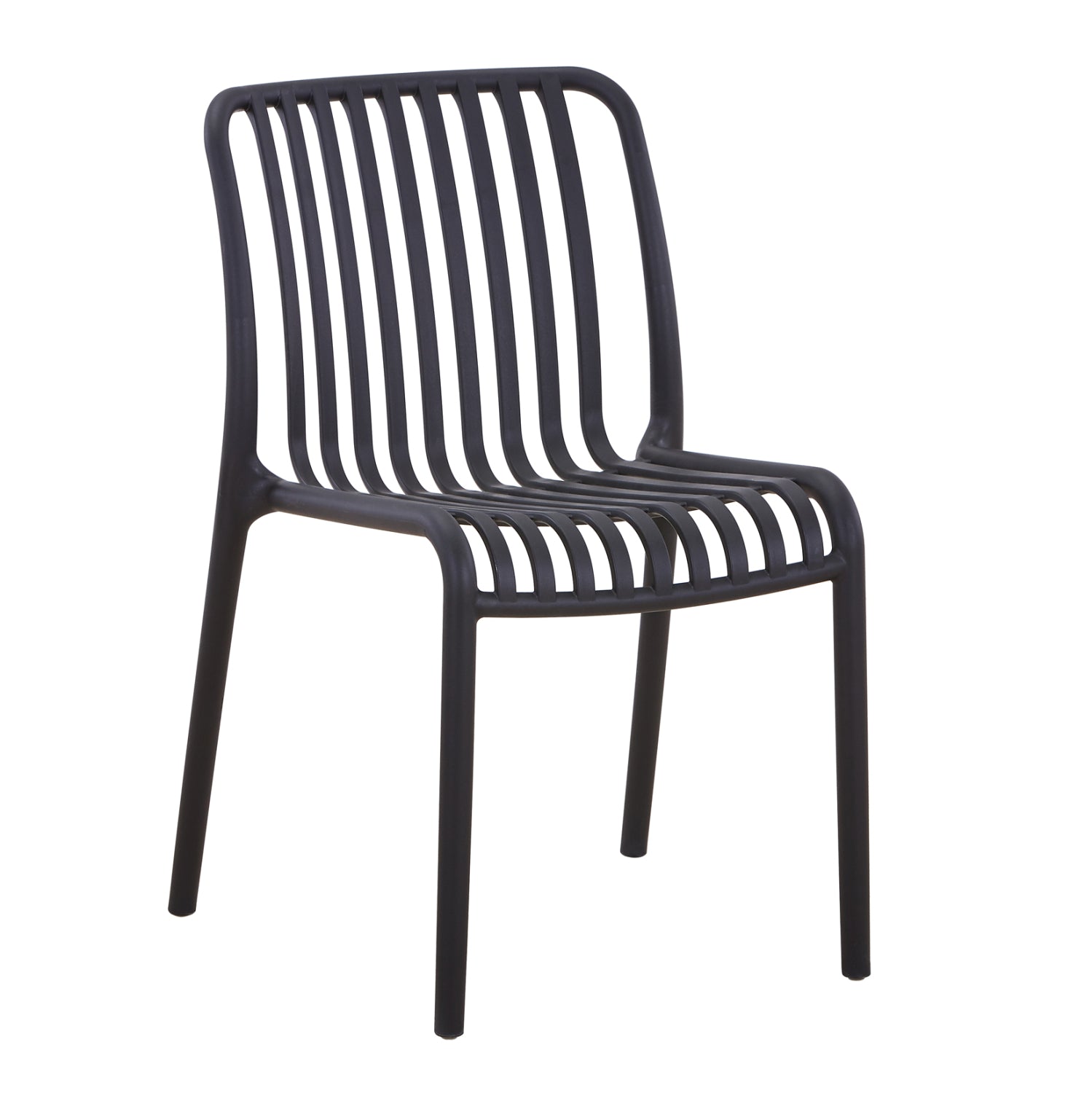 CHAIR OUTDOOR CONVEE HM6104.02 POLYPROPYLENE IN BLACK 48x56x79Hcm.