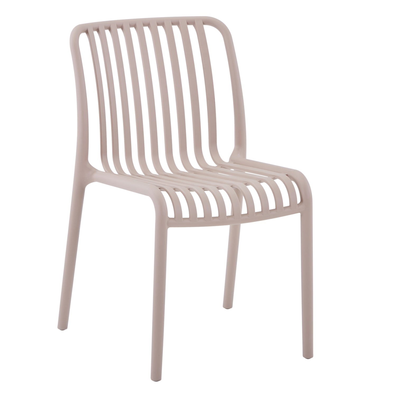 CHAIR OUTDOOR CONVEE HM6104.04 POLYPROPYLENE IN CAPPUCCINO 48x56x79Hcm.