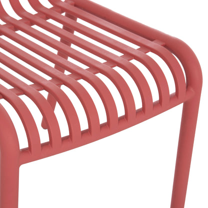 CHAIR OUTDOOR CONVEE HM6104.05 POLYPROPYLENE IN RED 48x56x79Hcm.