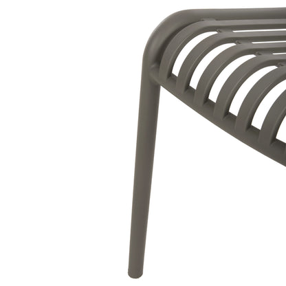 CHAIR OUTDOOR CONVEE HM6104.07 POLYPROPYLENE IN DARK OLIVE 48x56x79Hcm.