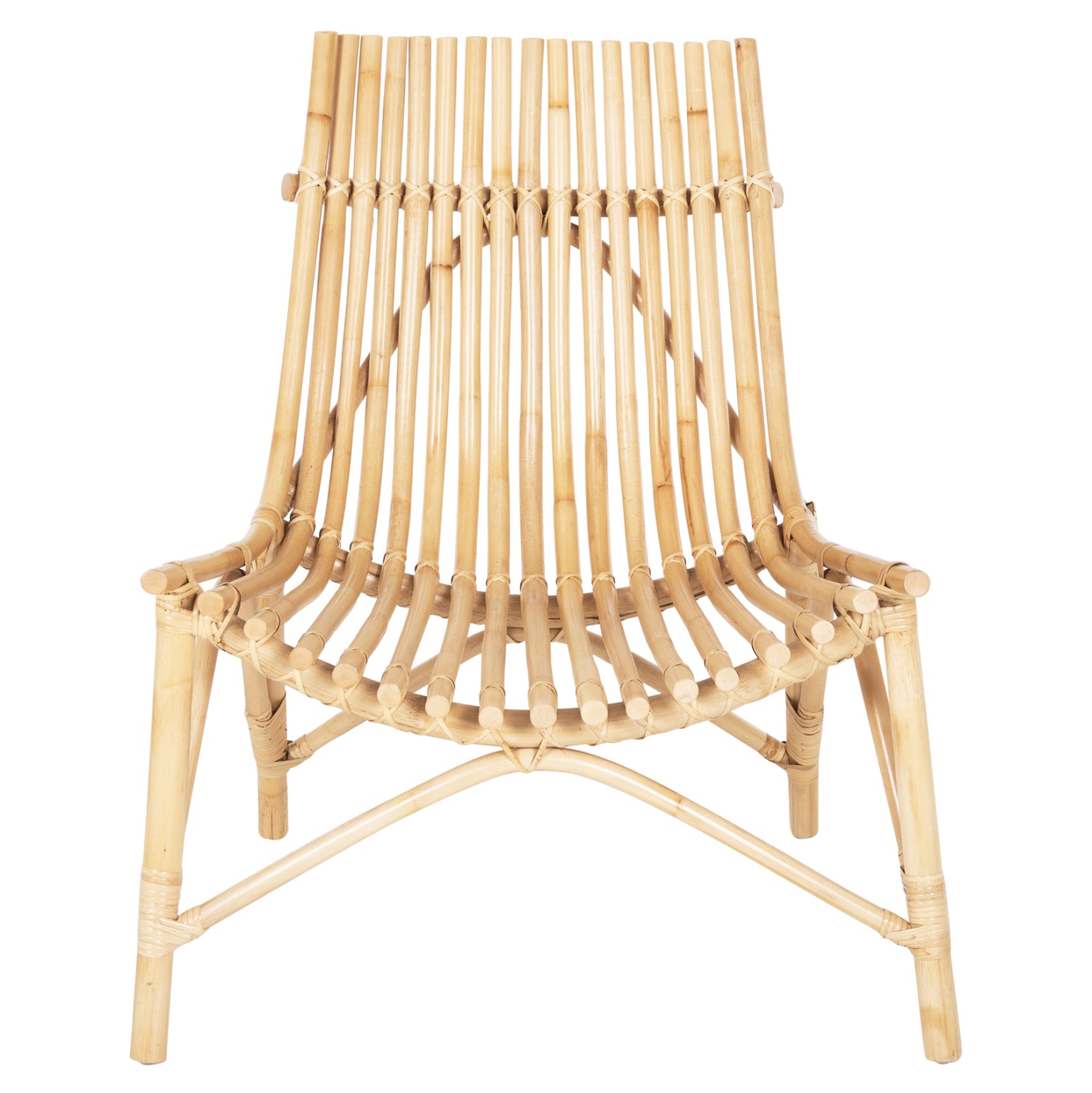 CHAIR FOR OUTDOORS CELLION HM9812.01 RATTAN POLES IN NATURAL COLOR 76x72x83Hcm.