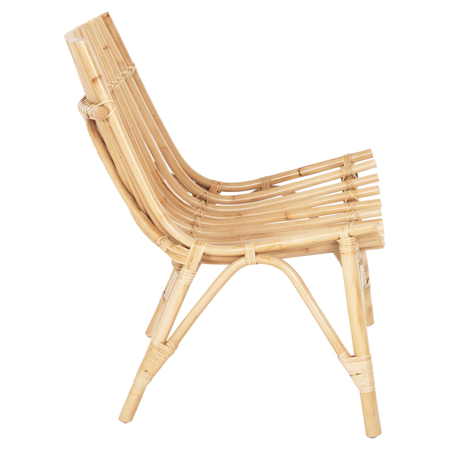 CHAIR FOR OUTDOORS CELLION HM9812.01 RATTAN POLES IN NATURAL COLOR 76x72x83Hcm.