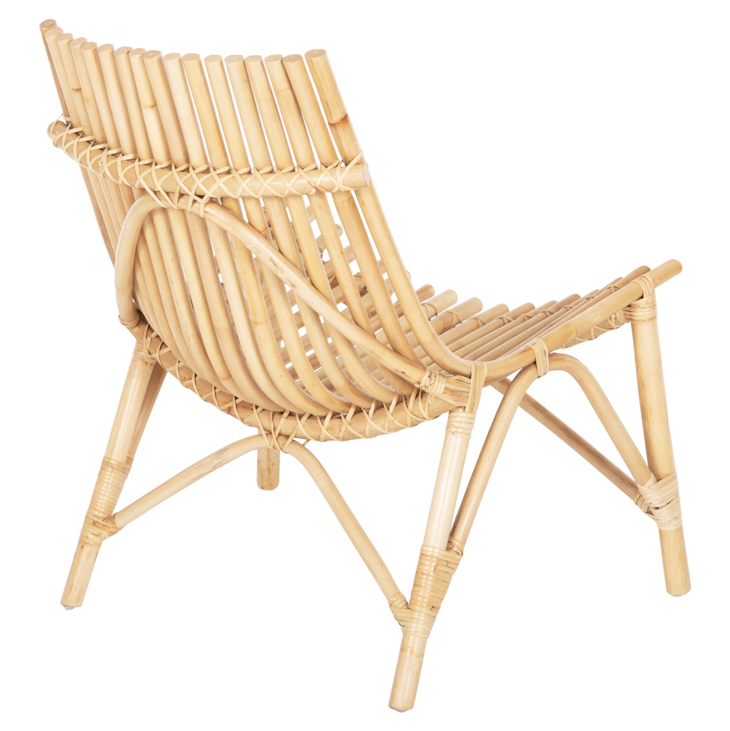 CHAIR FOR OUTDOORS CELLION HM9812.01 RATTAN POLES IN NATURAL COLOR 76x72x83Hcm.
