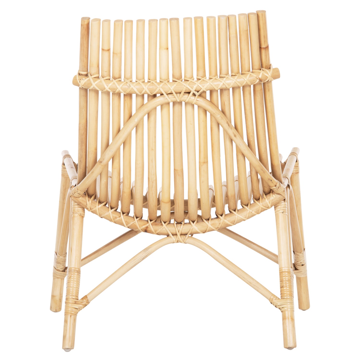 CHAIR FOR OUTDOORS CELLION HM9812.01 RATTAN POLES IN NATURAL COLOR 76x72x83Hcm.