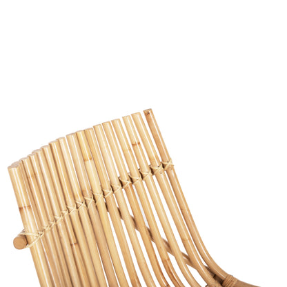 CHAIR FOR OUTDOORS CELLION HM9812.01 RATTAN POLES IN NATURAL COLOR 76x72x83Hcm.