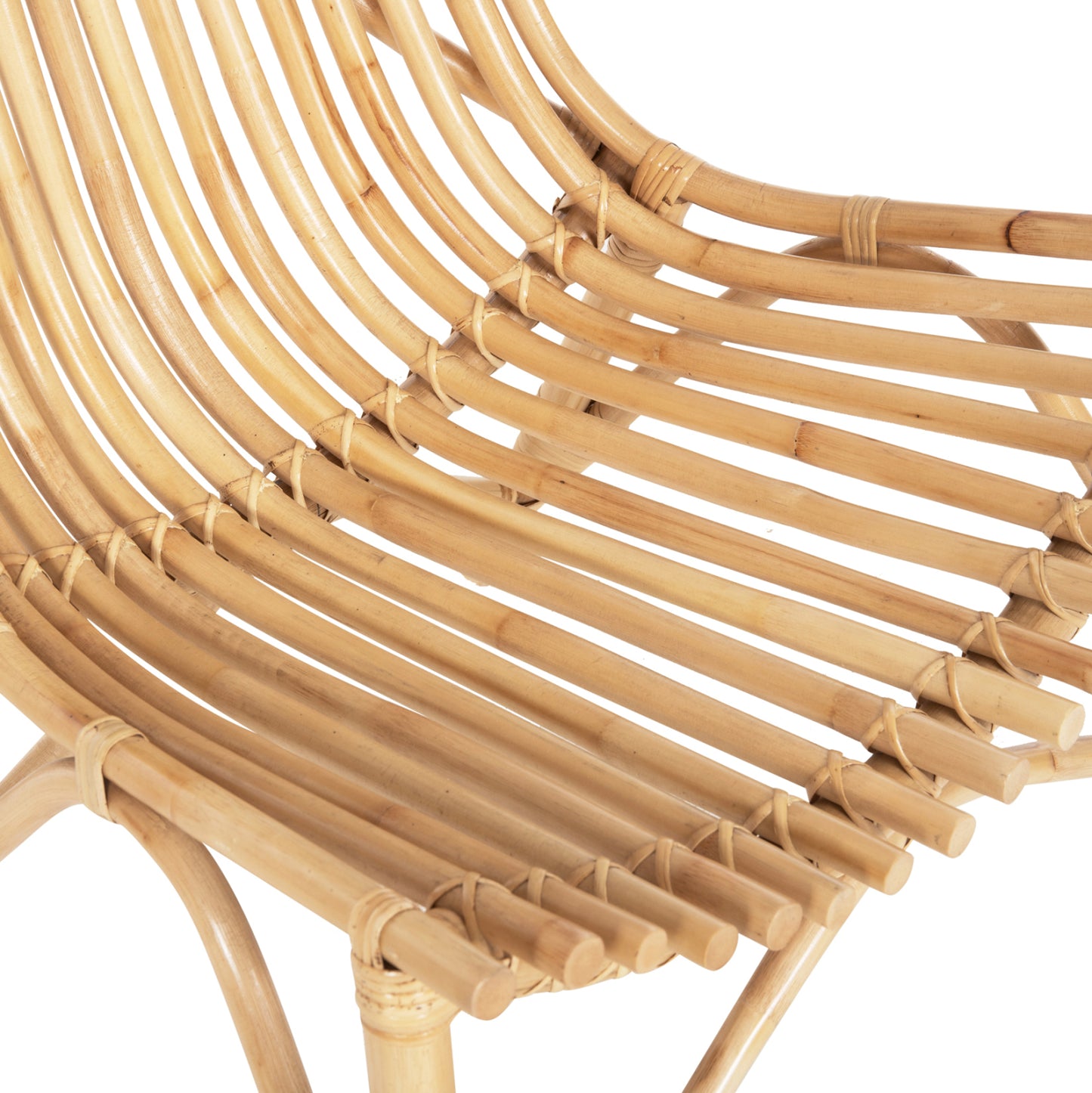 CHAIR FOR OUTDOORS CELLION HM9812.01 RATTAN POLES IN NATURAL COLOR 76x72x83Hcm.