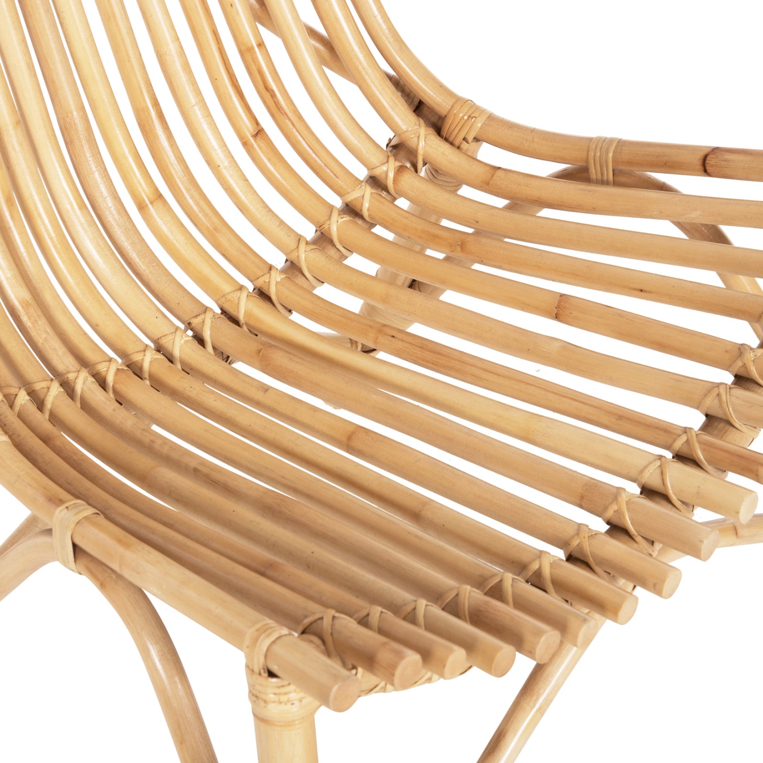 CHAIR FOR OUTDOORS CELLION HM9812.01 RATTAN POLES IN NATURAL COLOR 76x72x83Hcm.