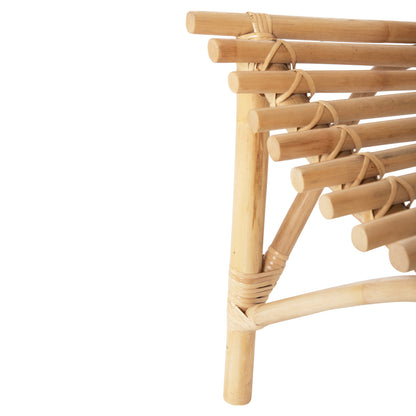 CHAIR FOR OUTDOORS CELLION HM9812.01 RATTAN POLES IN NATURAL COLOR 76x72x83Hcm.