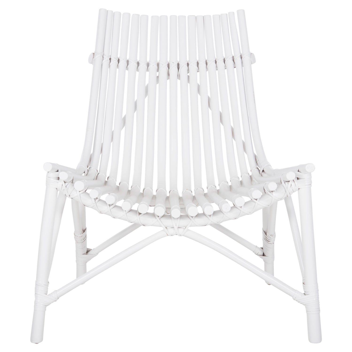 CHAIR FOR OUTDOORS CELLION HM9812.03 RATTAN POLES IN WHITE COLOR 76x72x83Hcm.
