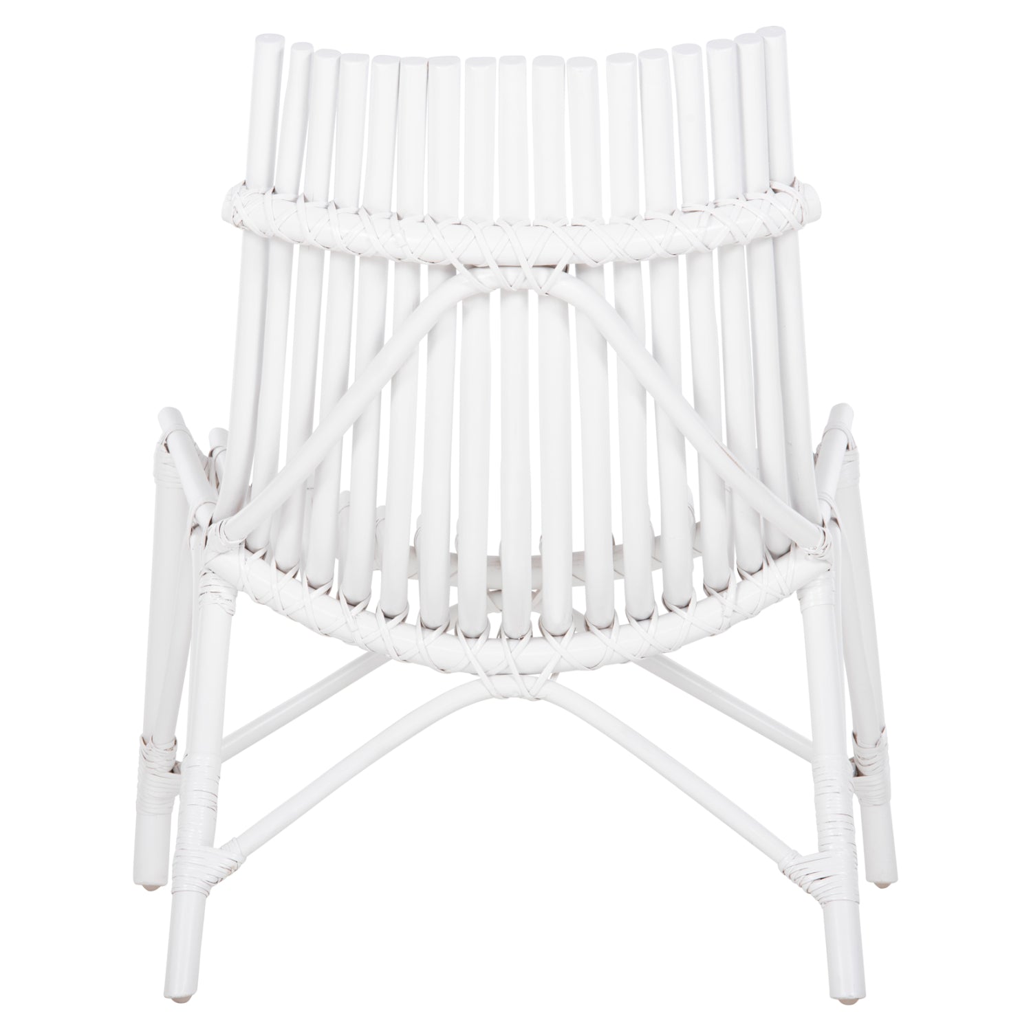 CHAIR FOR OUTDOORS CELLION HM9812.03 RATTAN POLES IN WHITE COLOR 76x72x83Hcm.
