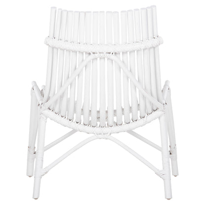 CHAIR FOR OUTDOORS CELLION HM9812.03 RATTAN POLES IN WHITE COLOR 76x72x83Hcm.