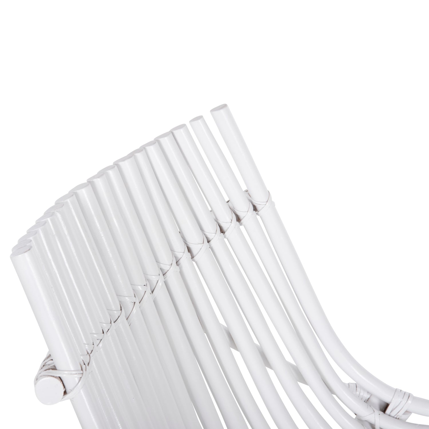 CHAIR FOR OUTDOORS CELLION HM9812.03 RATTAN POLES IN WHITE COLOR 76x72x83Hcm.