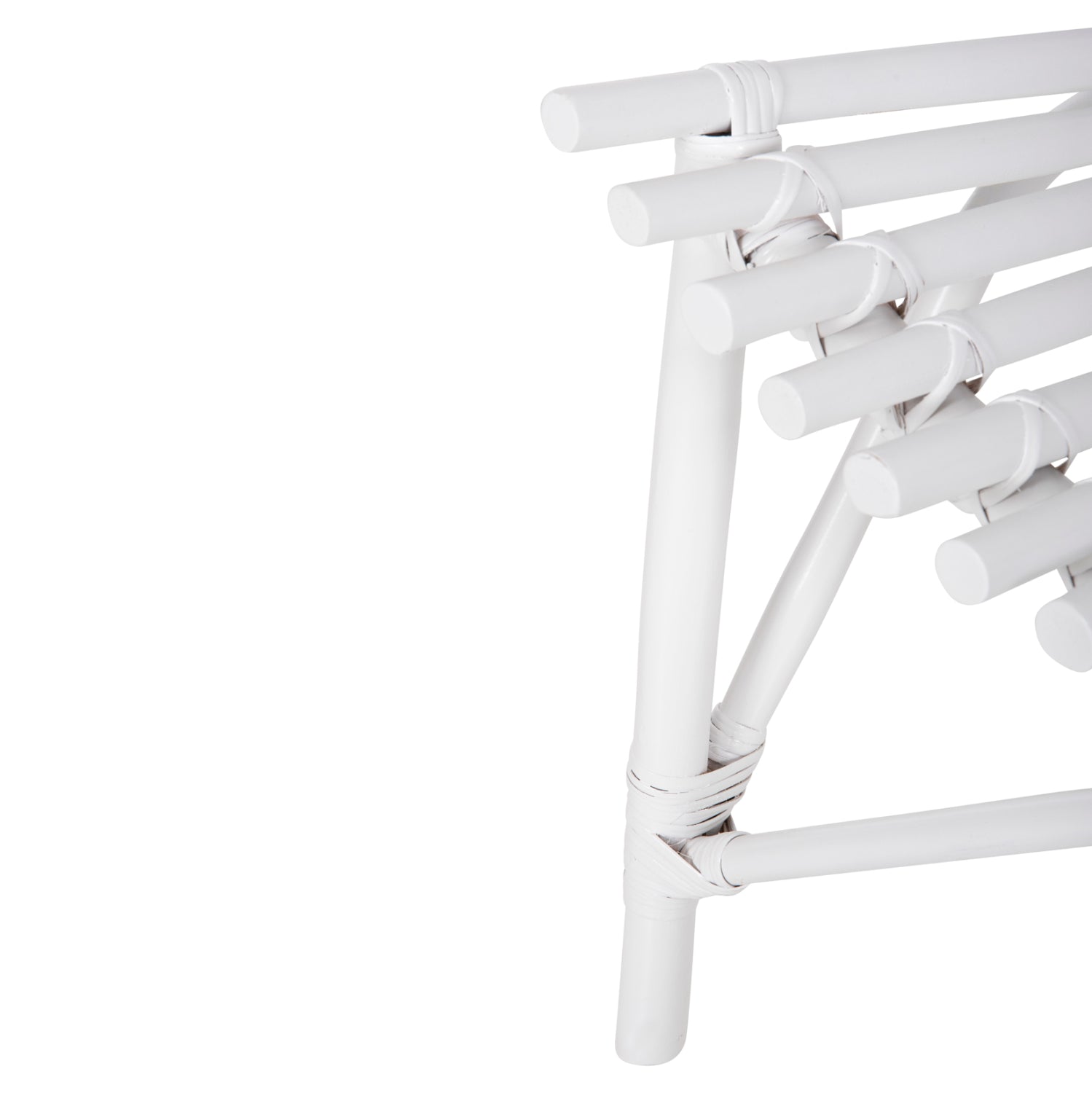 CHAIR FOR OUTDOORS CELLION HM9812.03 RATTAN POLES IN WHITE COLOR 76x72x83Hcm.