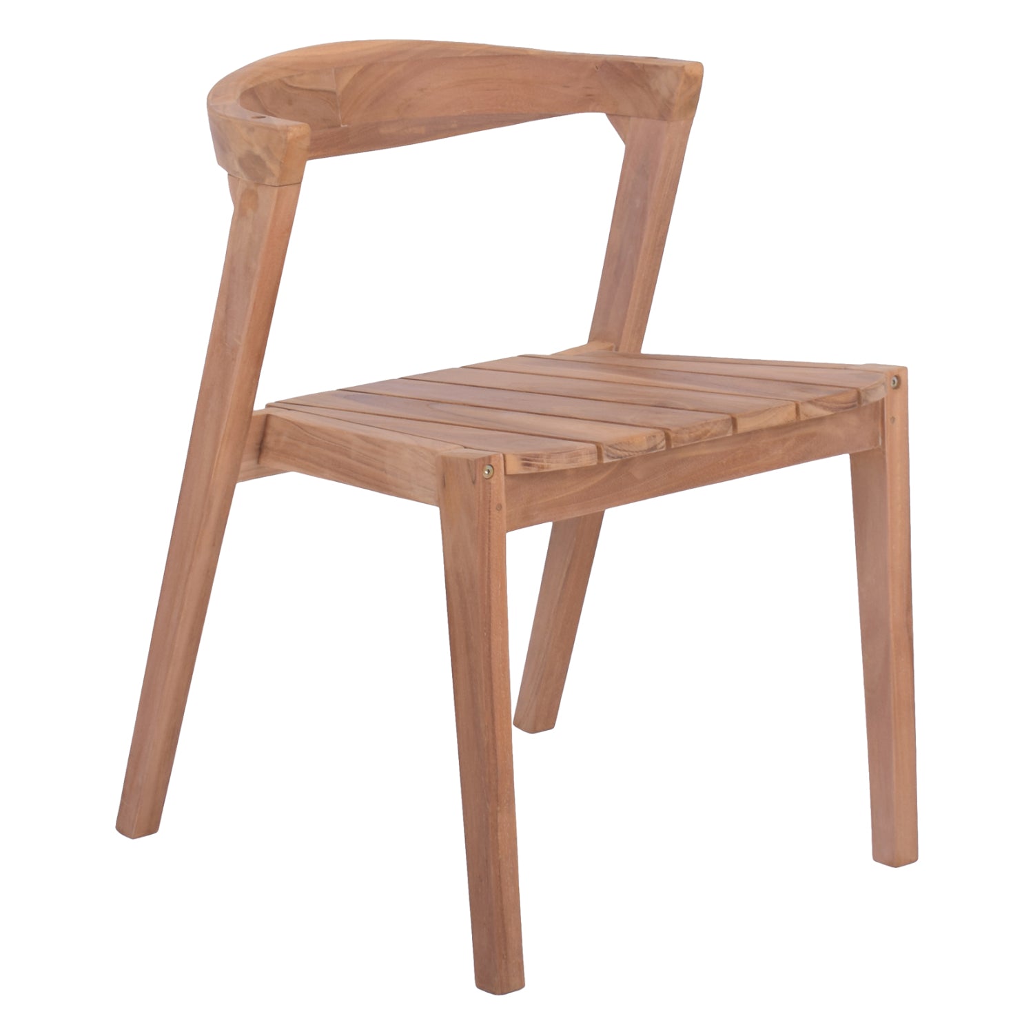 OUTDOOR DINING CHAIR ORLEAN HM18130 TEAK WOOD IN NATURAL COLOR 49.5x58x70Hcm.