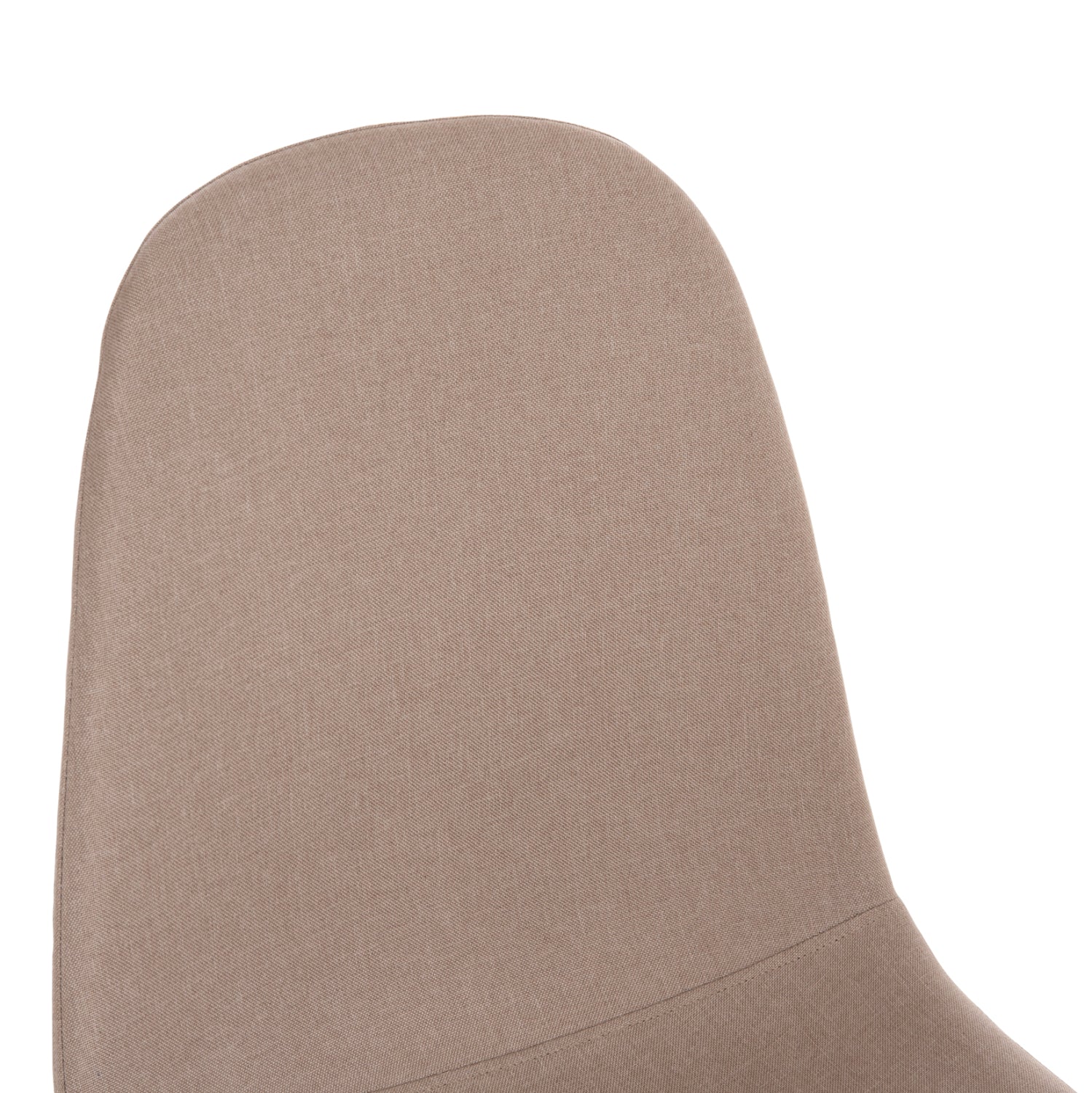 CHAIR HM00100.07 BEIGE FABRIC AND METAL LEGS 44x48x89Hcm.
