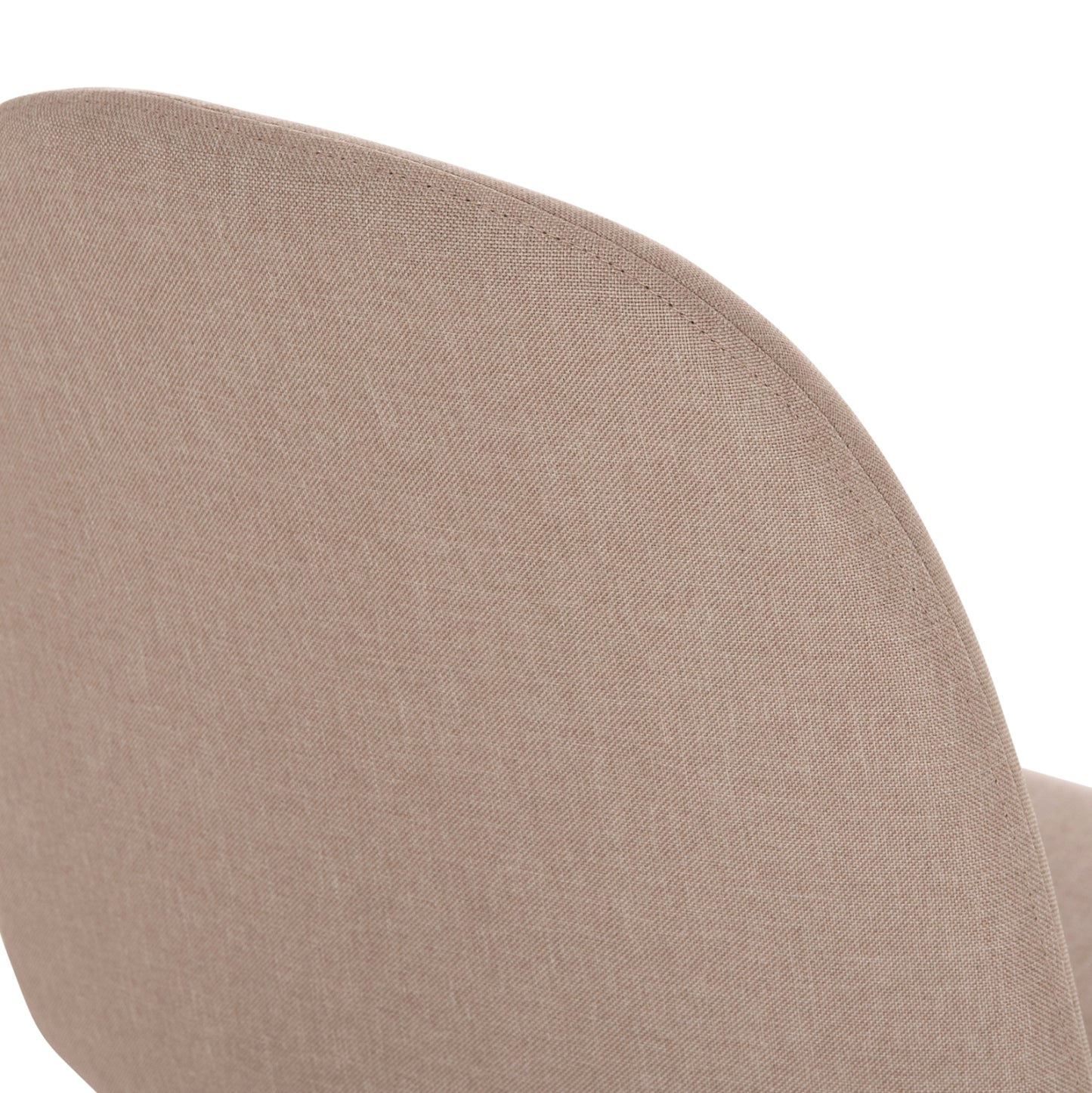 CHAIR HM00100.07 BEIGE FABRIC AND METAL LEGS 44x48x89Hcm.