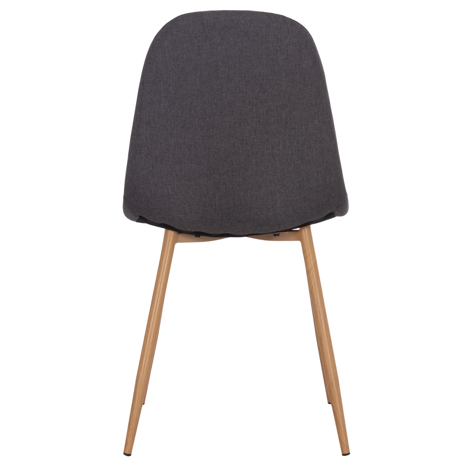 Dining chair Leonardo HM00100.10 with metallic legs and grey fabric 45x51.5x85H