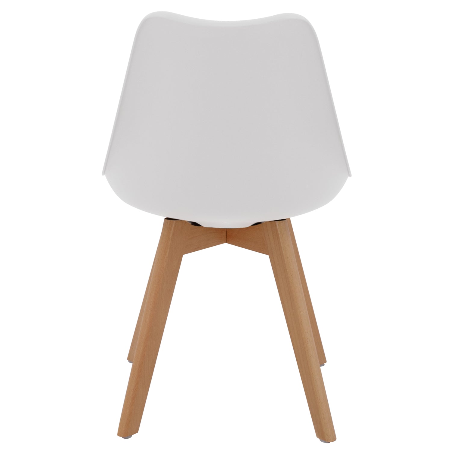 Chair Vegas HM0033.01-wooden legs-white seat-47x56,6x82Υ cm