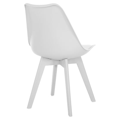 Chair Vegas HM0033.31 POLYPROPYLENE-PU-WHITE 47,5x55x82 cm