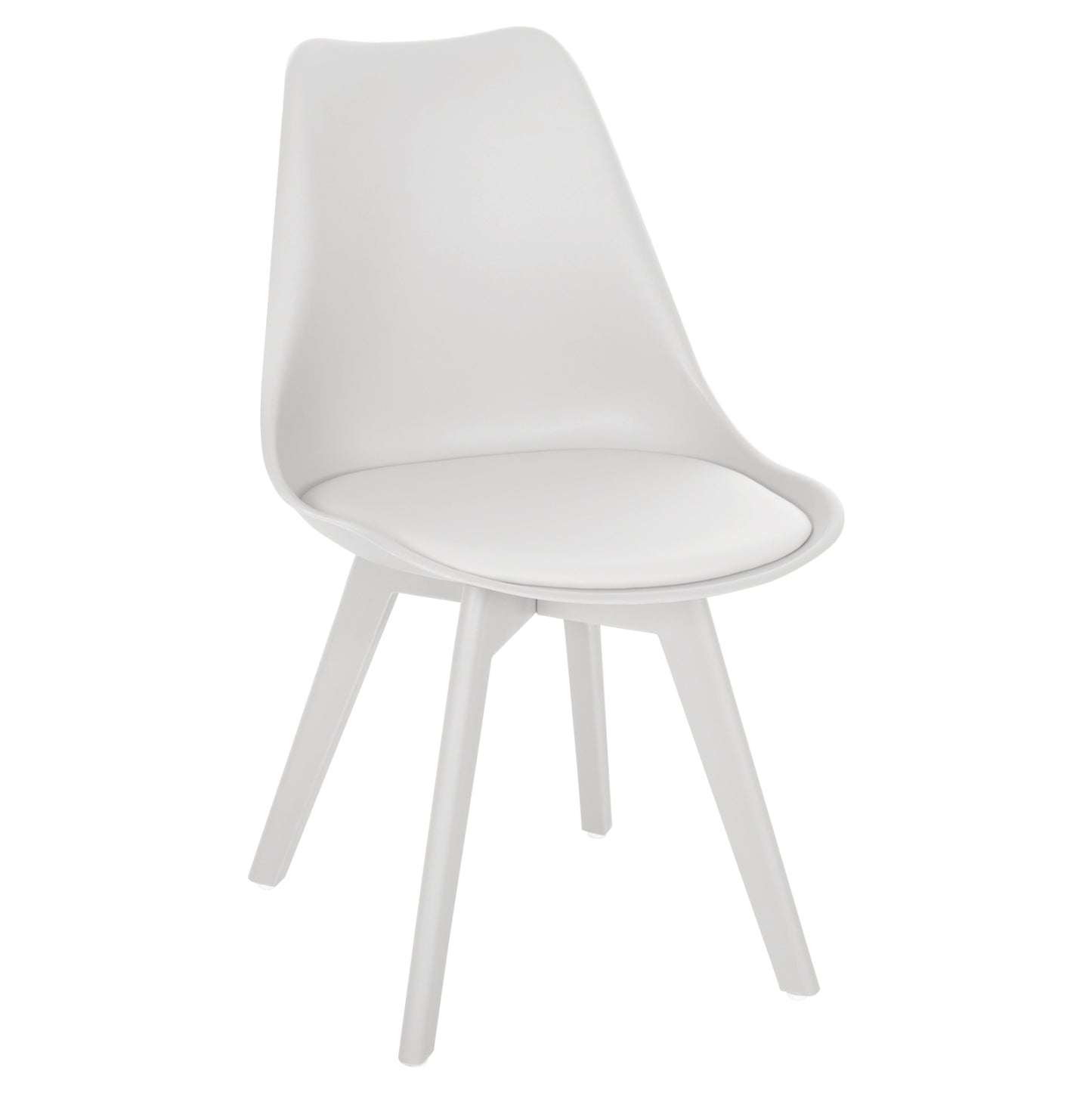 Chair Vegas HM0033.31 POLYPROPYLENE-PU-WHITE 47,5x55x82 cm