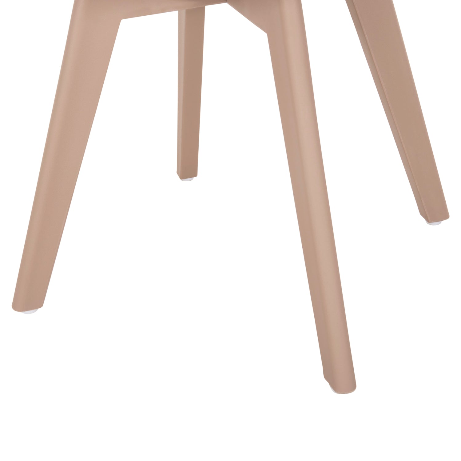 Dining Chair Vegas HM0033.45 with polypropylene legs and PP seat Cappuccino 49x55.5x84H cm.