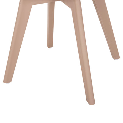Dining Chair Vegas HM0033.45 with polypropylene legs and PP seat Cappuccino 49x55.5x84H cm.
