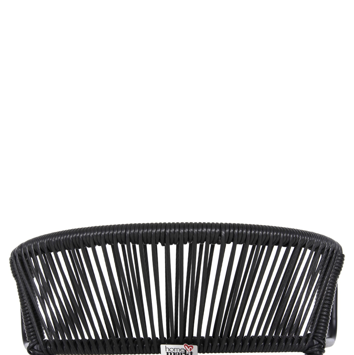 CHAIR SUKI HM6053.02 METAL AND SYNTHETIC RATTAN IN BLACK COLOR 54x62x80Hcm.
