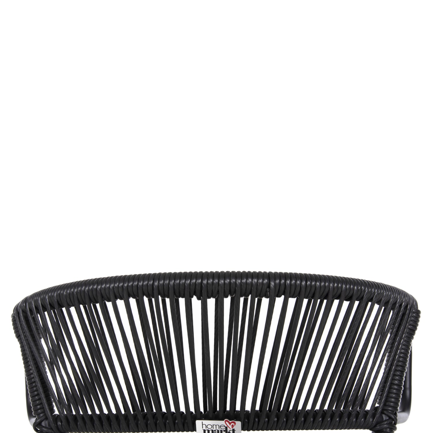 CHAIR SUKI HM6053.02 METAL AND SYNTHETIC RATTAN IN BLACK COLOR 54x62x80Hcm.