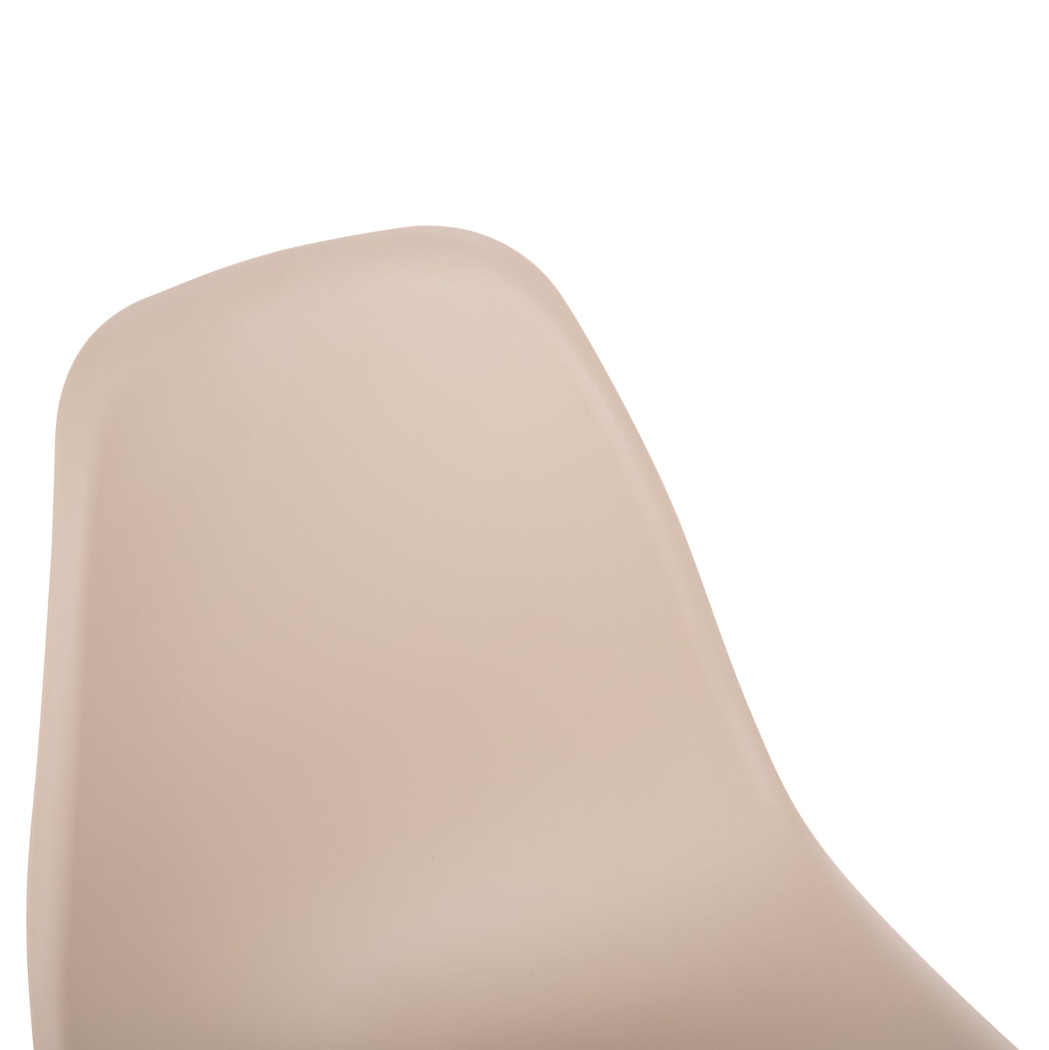 DINING CHAIR TWIST HM8460.25 WOODEN LEGS-POLYPROPYLENE SEAT IN CAPPUCCINO COLOR 46x50x82Hcm.