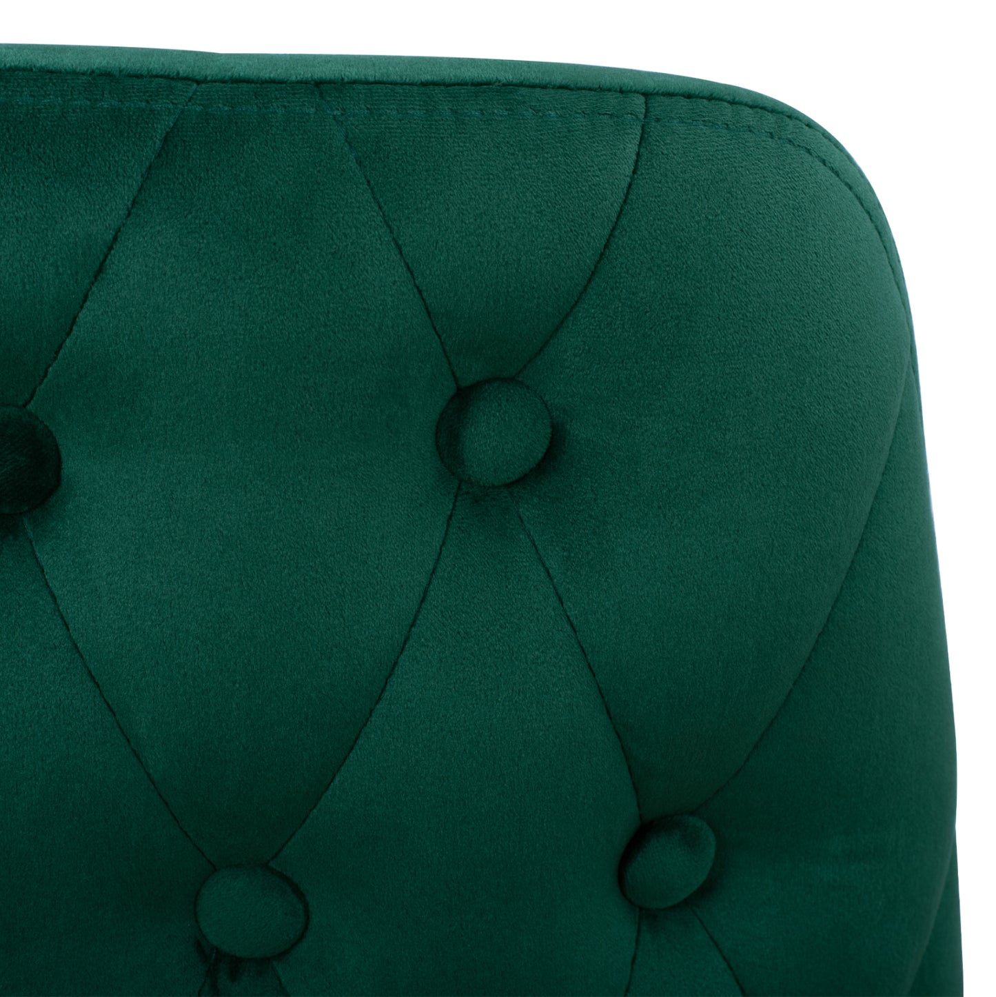 Chair Serentiy HM8527.03 from velvet Cyppress Green Color with metallic frame 51x58x83cm