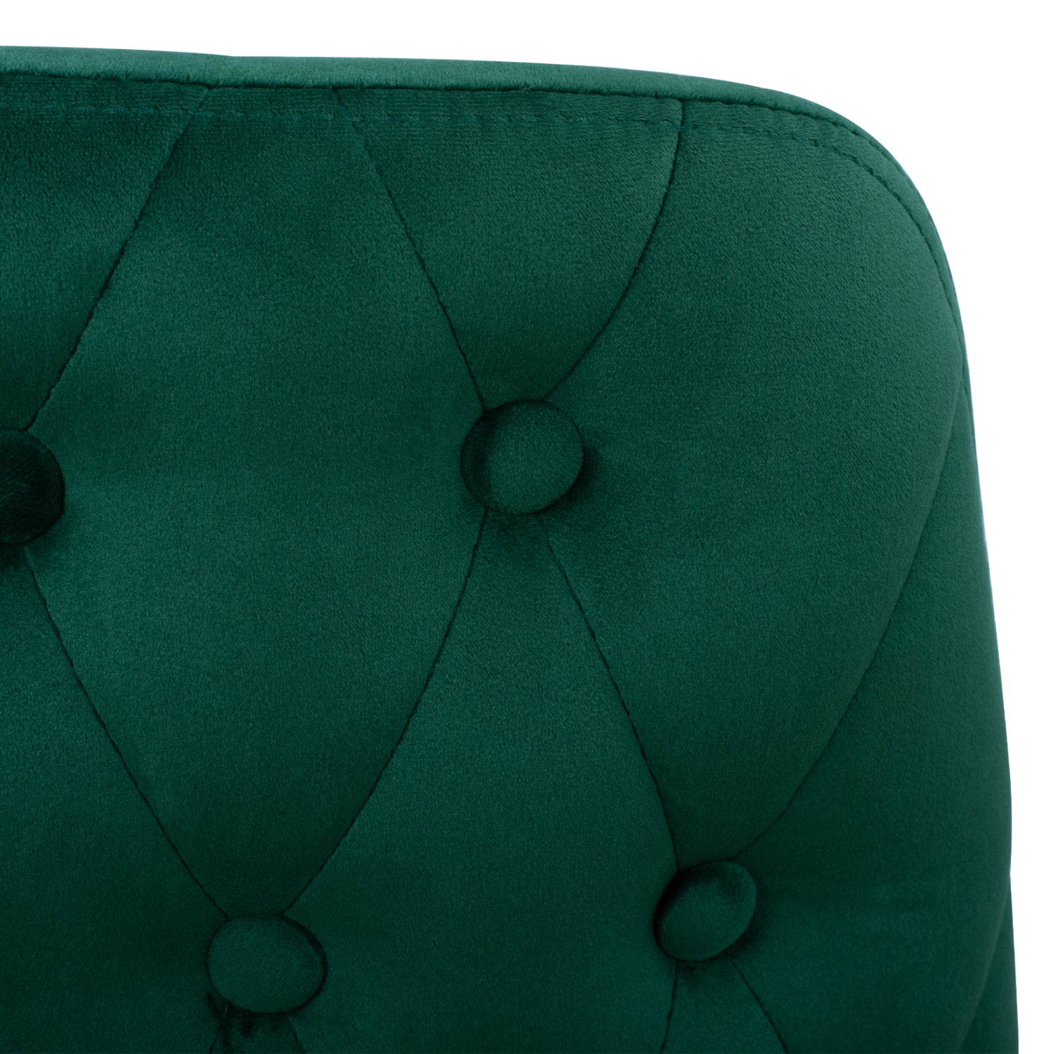 Chair Serentiy HM8527.03 from velvet Cyppress Green Color with metallic frame 51x58x83cm