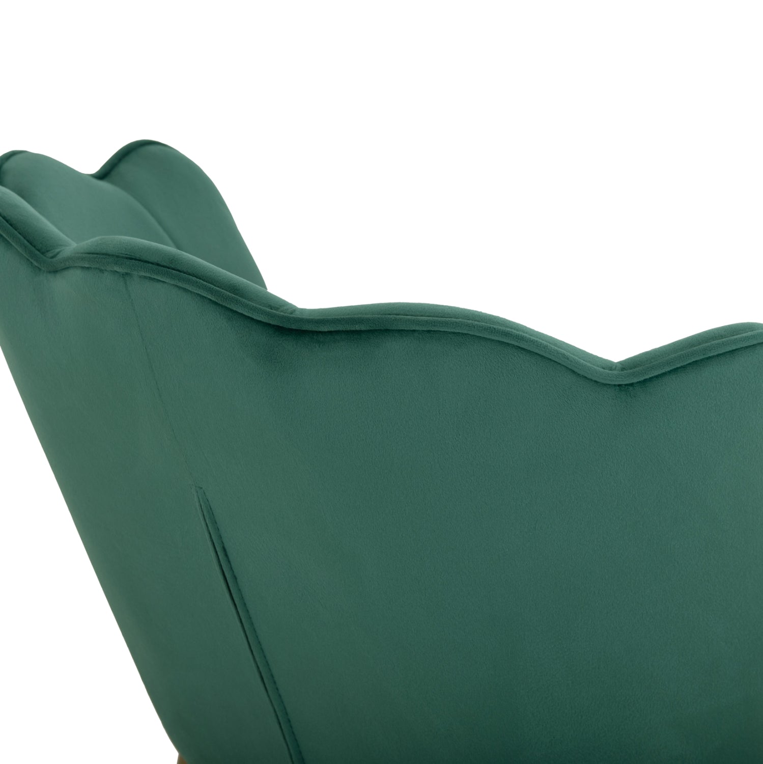 CHAIR HM8737.03 VELVET GREEN WITH METAL GOLD FRAME 57.5x57.5x85 cm.