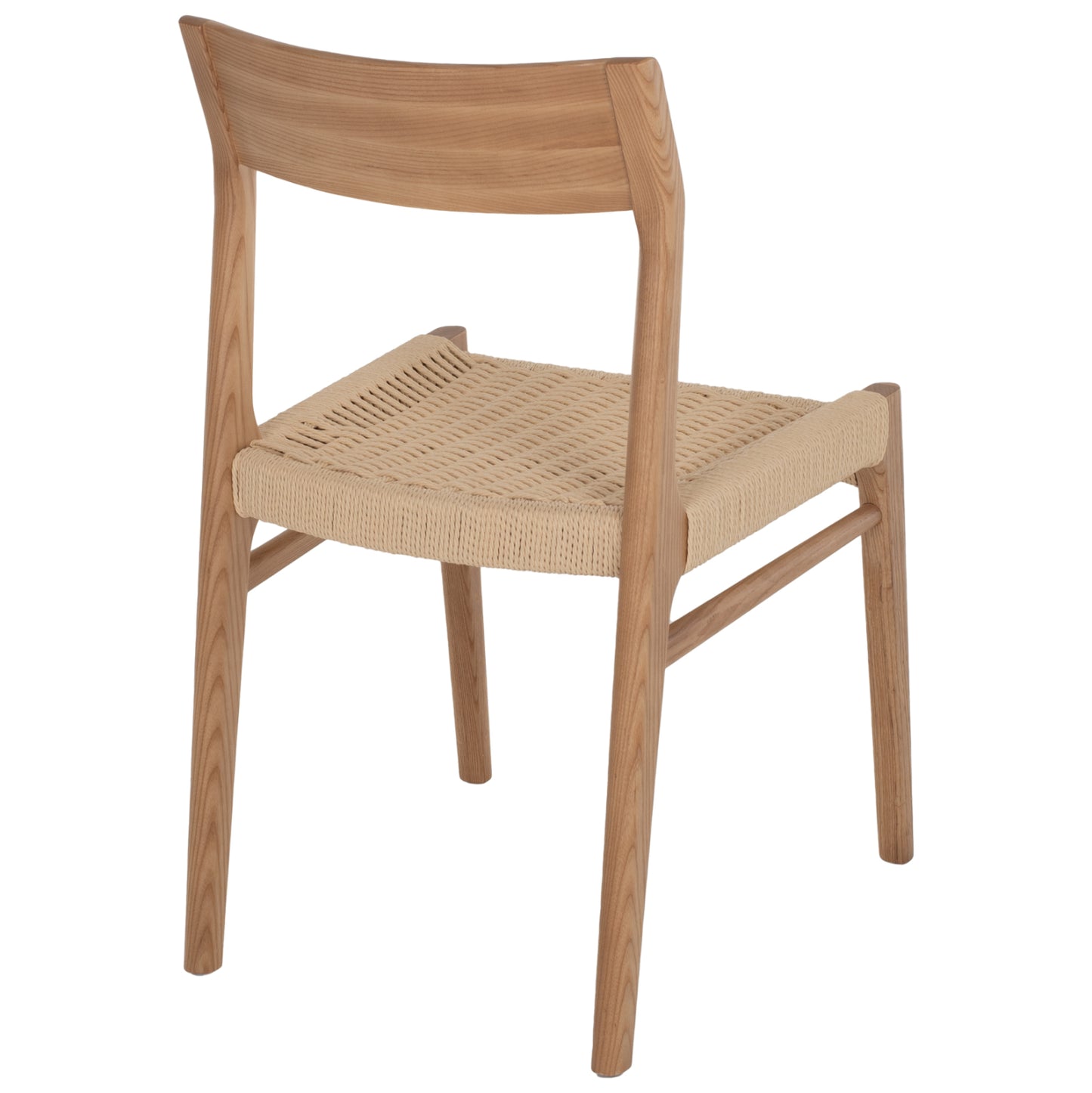 DINING CHAIR PONTUS HM9322.11 RUBBERWOOD AND ROPE SEAT-NATURAL COLOR 47X52X80Hcm.