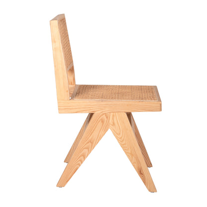 CHAIR FREDRIK HM9873 ASHWOOD AND NATURAL RATTAN IN NATURAL COLOR 45x55,5x83Hcm.