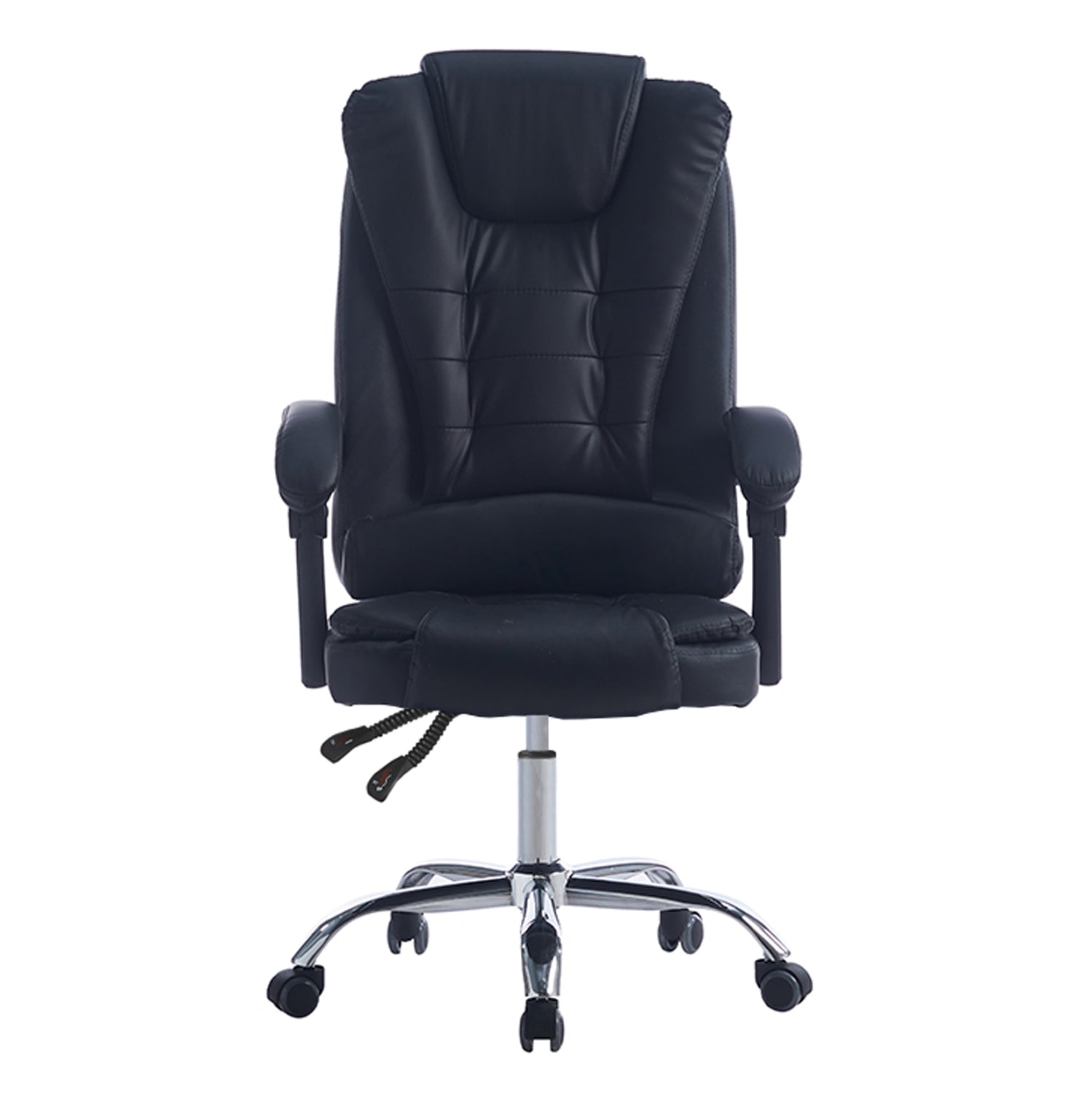 EXECUTIVE OFFICE CHAIR KYRON HM1221.01 BLACK PU--CHROME BASE 65x46x112Hcm.