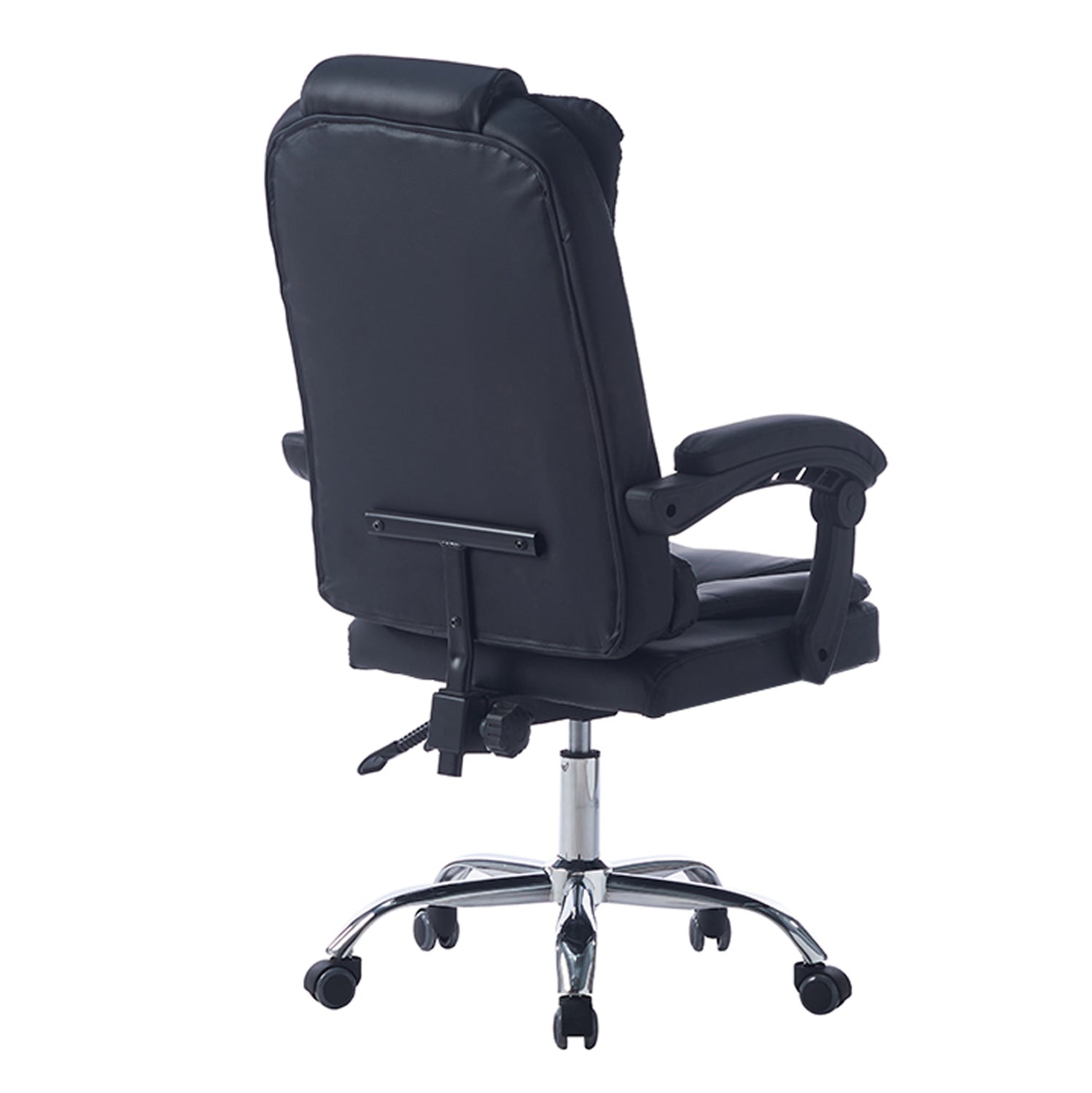 EXECUTIVE OFFICE CHAIR KYRON HM1221.01 BLACK PU--CHROME BASE 65x46x112Hcm.