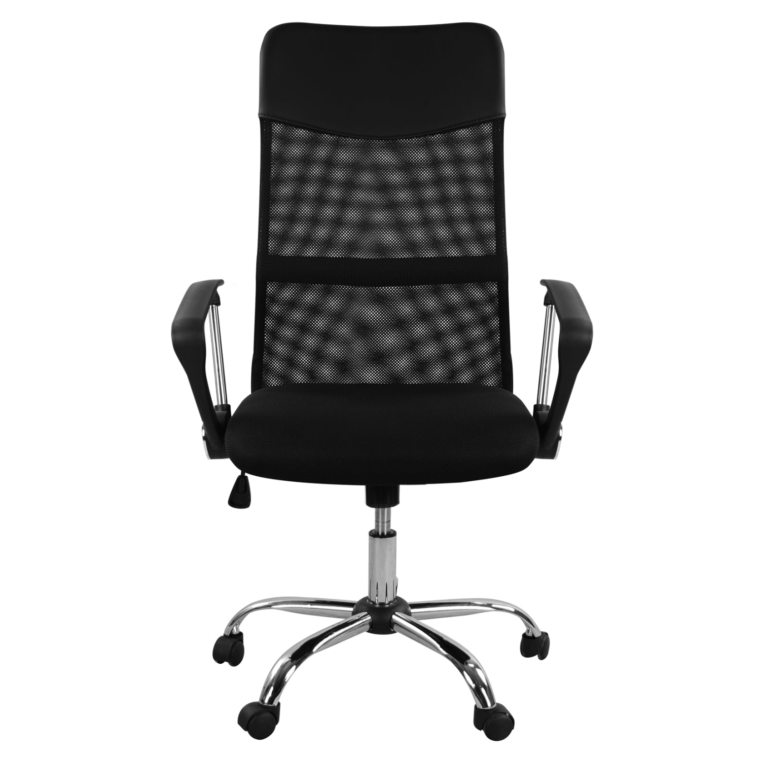Office chair HM1000.01 Black With Mesh and chromed base 61x56x118 cm